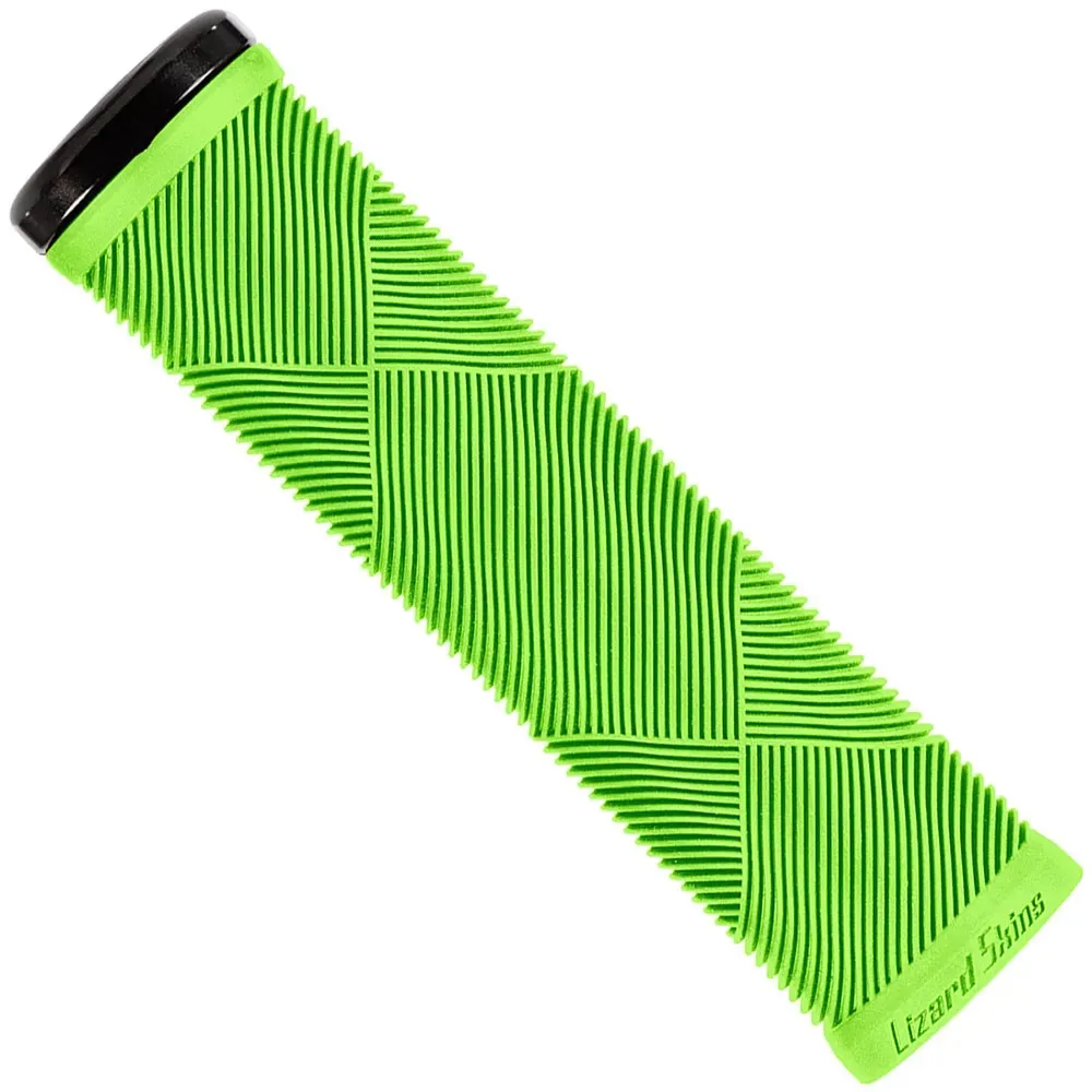 uPRISE Bikes Lizard Skins Strata Single Sided Lock-On MTB Grips - 135mm - Green | Price match, 365 day return s, 18-Month Warranty, Finance Available & Free UK Delivery